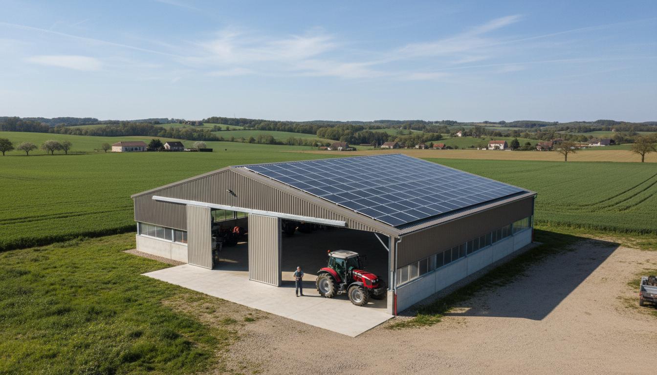 Bâtiment agricole structure métallique - Hangar étable séchoir